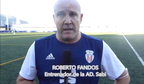 ROBERTO FANDOS (Entrenador Sabiñanigo) AD Sabiñanigo 2-1 UD Fraga / Jornada 3 / Preferente Gr 1 / Fuente Facebook Deporte Cantera Sabiñanigo 